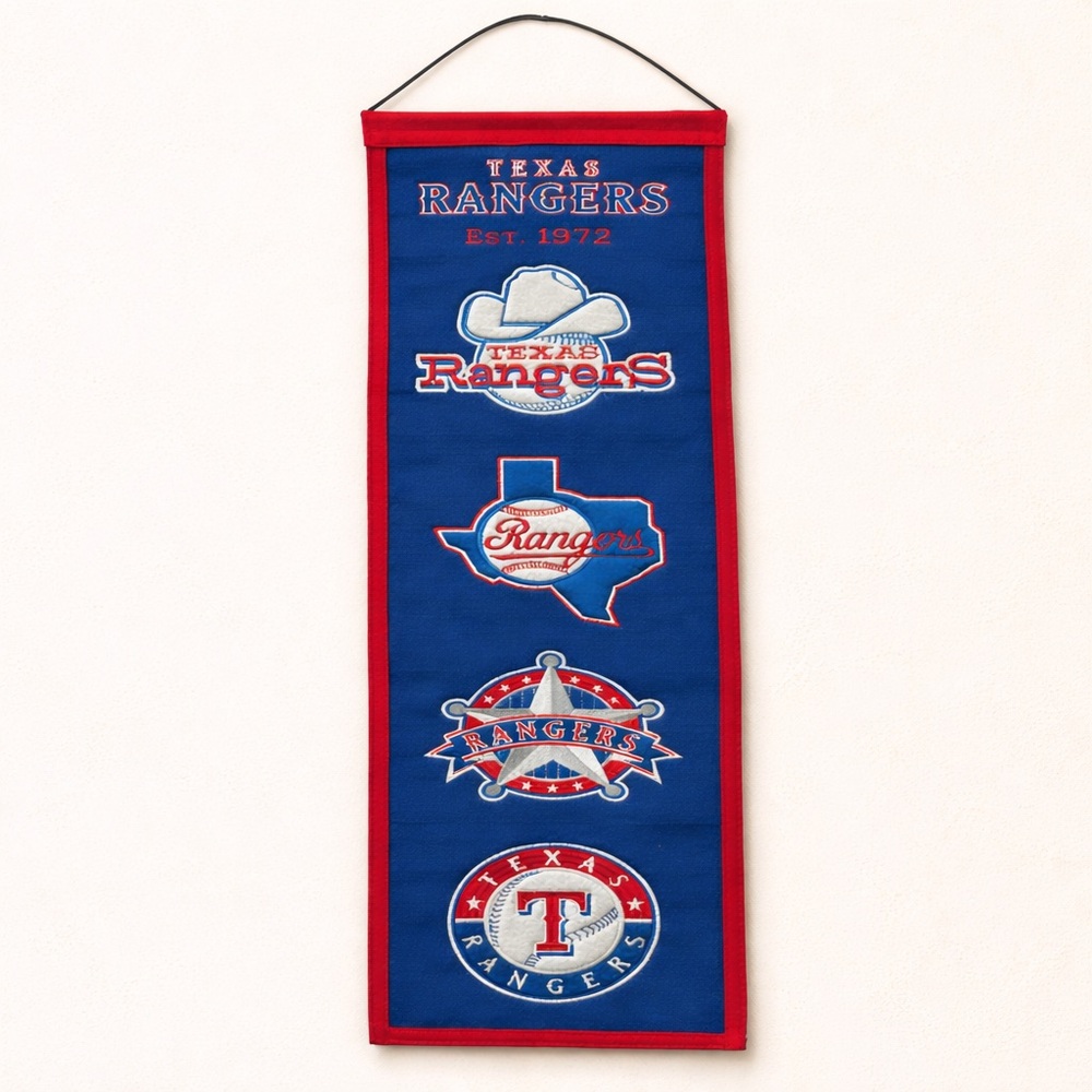 Texas Rangers Pennant Wall Hanging Cooperstown Collection MLB Banner